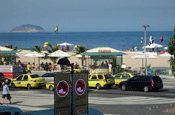 Copacabana Beach...outside the festival today