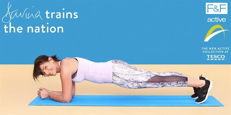 Tesco's F&F to take over 15 ITV ad breaks with Davina McCall exercise films