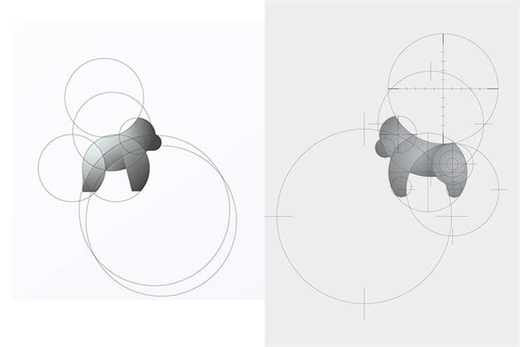 Left: Work by Tom Anders Watkins; Right: Dentsu Utama's 'Cross River Gorilla'