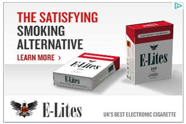 E-Lites: one of four e-cigarette brands criticised by the ASA