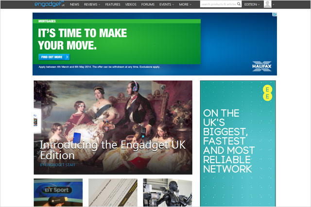 Engadget: AOL launches UK edition of online magazine