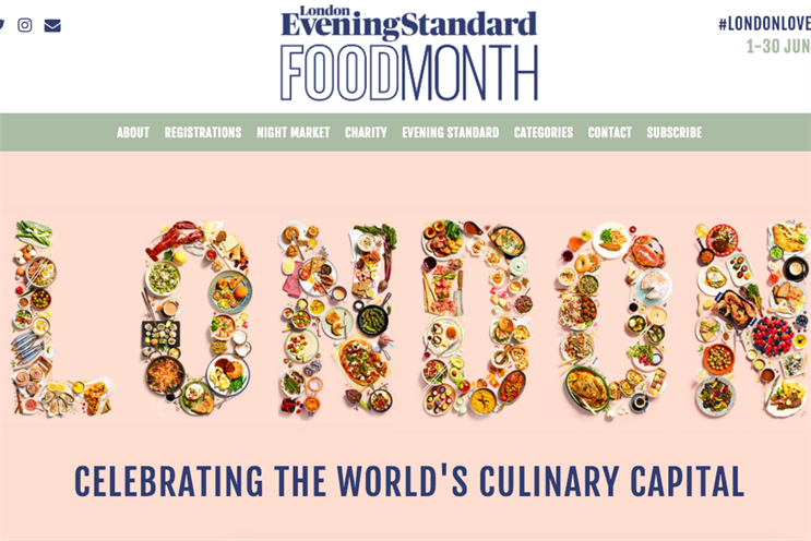 Evening Standard launches month-long food festival