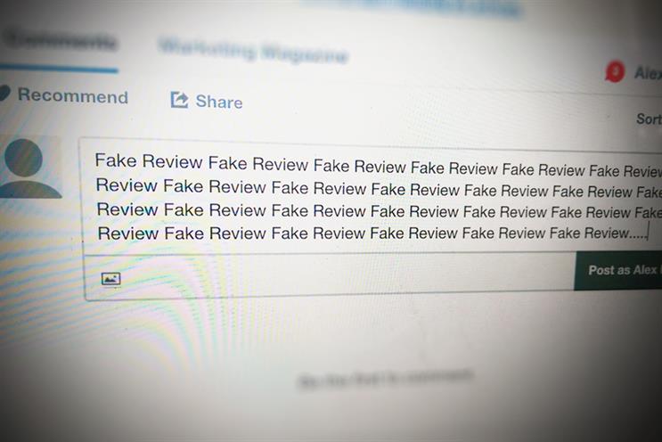 Fake reviews: the CMA found one marketing company wrote 800 fake customer reviews for clients