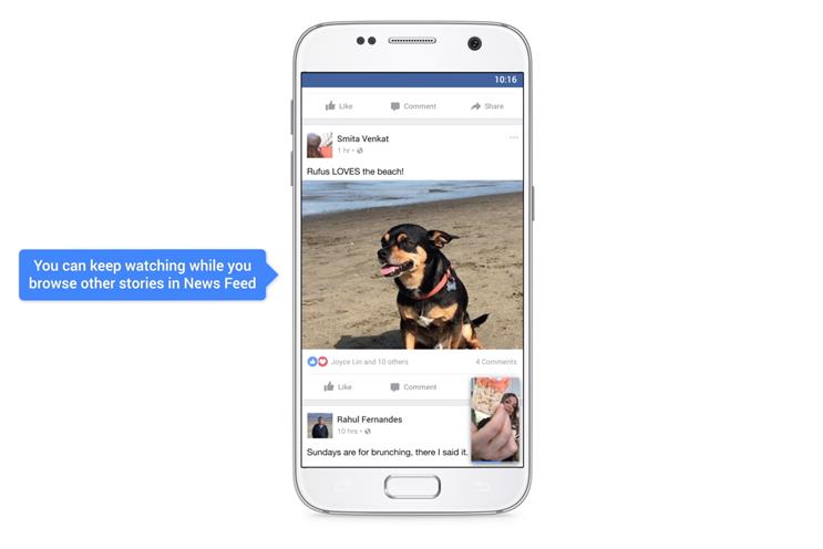 Facebook: introducing 'watch and scroll' for videos on its mobile app