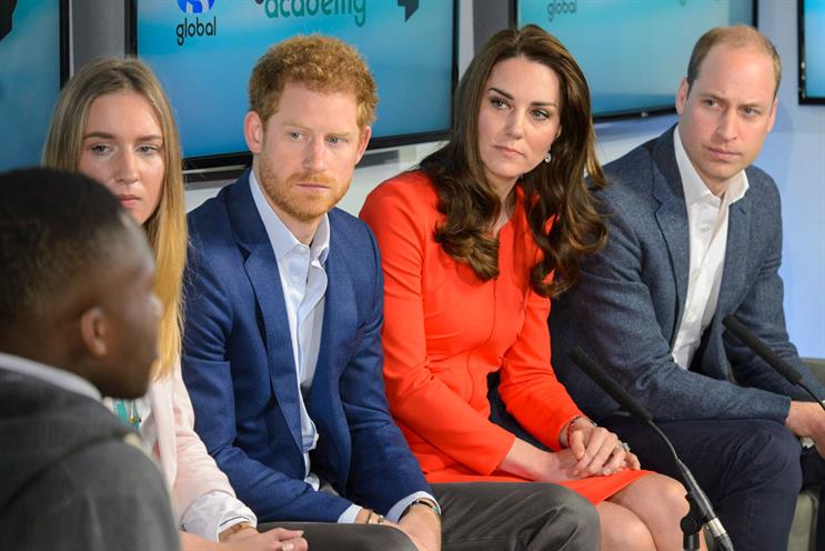 Prince Harry and the Duke and Duchess of Cambridge: attend the Global Academy event