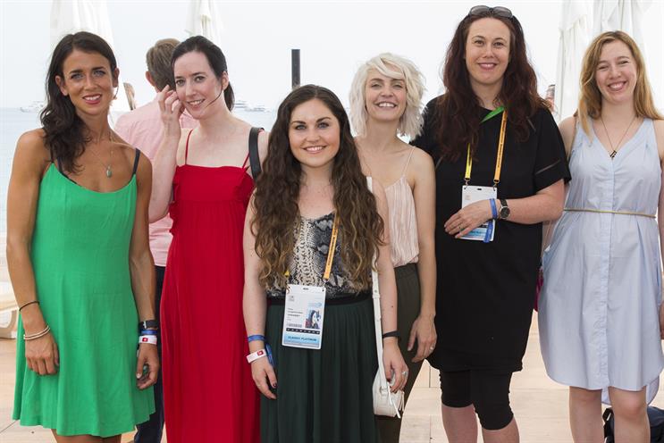 GoDaddy Scholarship for Women in Technology: Cox (second from right) with (l-r) Lytton, O’ Murchu, Coughlan-Allen, Morris and Webb (Williams not pictured)