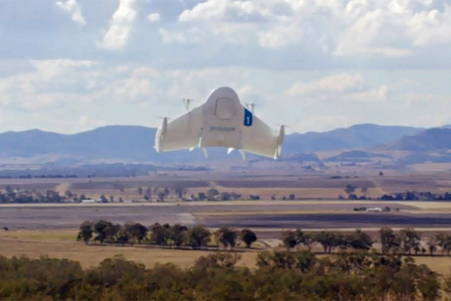Google: tests deliveries by its Project Wing drone system