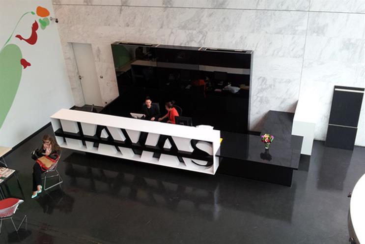 The lobby of Havas' Paris office