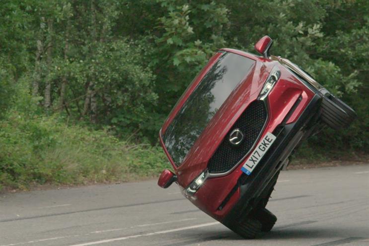 Mazda offers two-wheel stunt in VR test drive