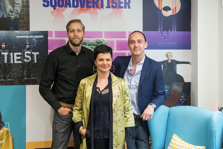 McCann (L-R): Theo Izzard-Brown, Sheryl Marjoram and Alex Lubar