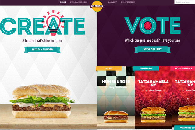 McDonald's: unveils the Burger Builder website
