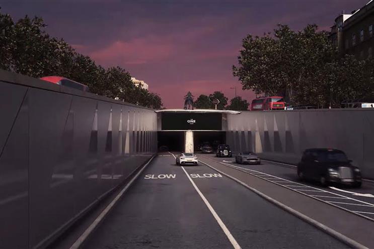 Piccadilly Underpass: first ads