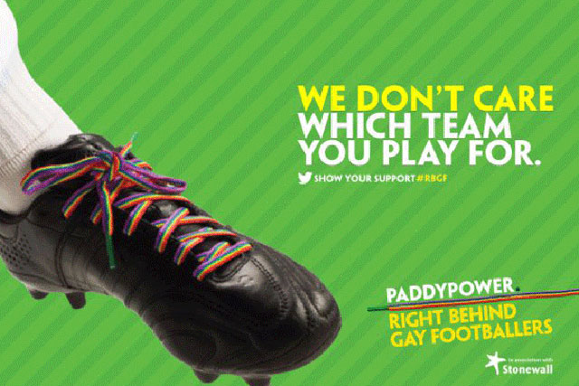 Paddy Power: anti-homophobia campaign benefited from Twitter activity