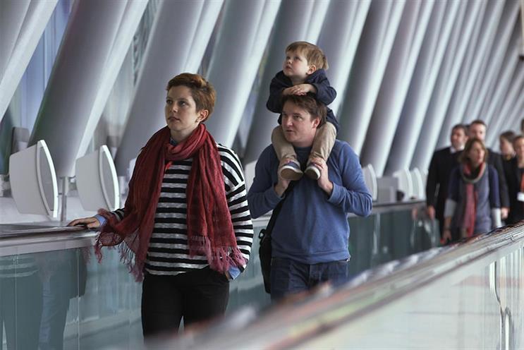 HSBC: JWT created the brand's 'living river' at Gatwick Airport