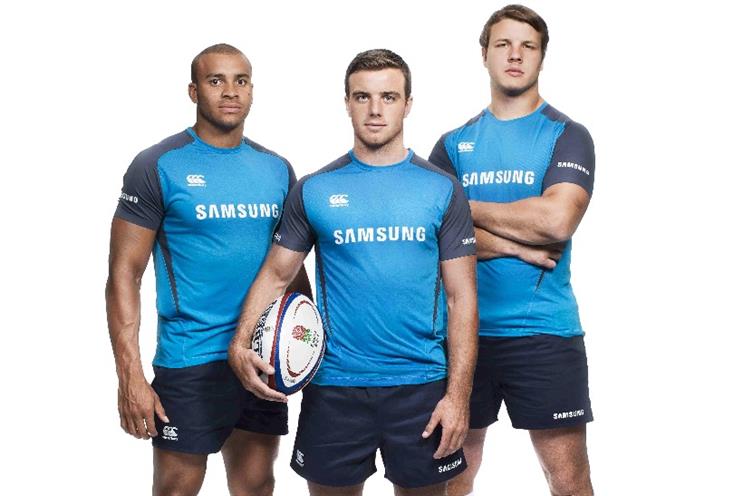 Jonathan Joseph, George Ford and Joe Launchbury: Samsung brand ambassadors