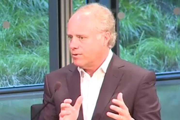 Vogue: Sauerberg was praised by Chuck Townsend for 'leading the company into the digital future' (YouTube/Gigaom)