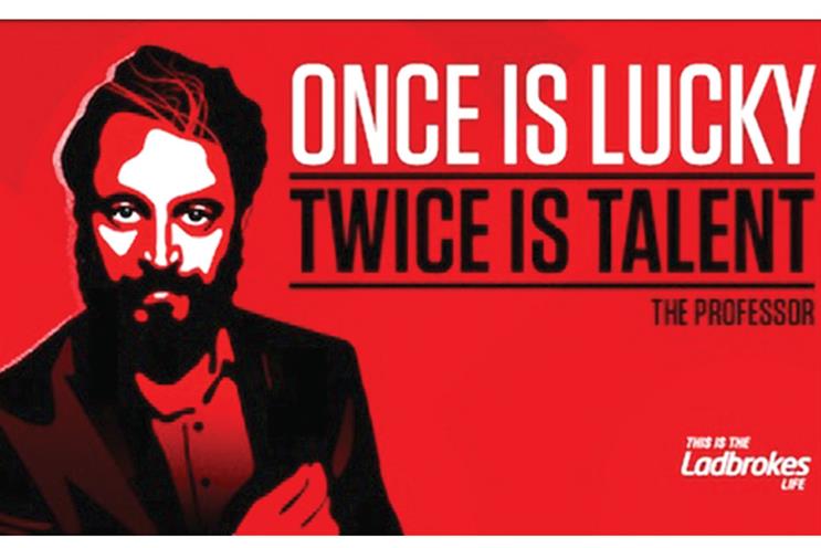 Ladbrokes: one of the posters banned by the ASA last month