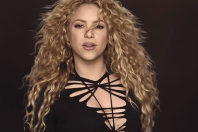 Shakira: tops the World Cup poll with 'la la la' for Activia