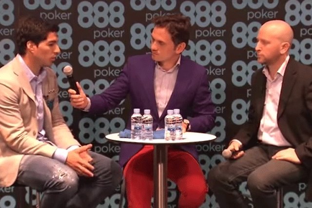 Suarez at the 888poker press conference