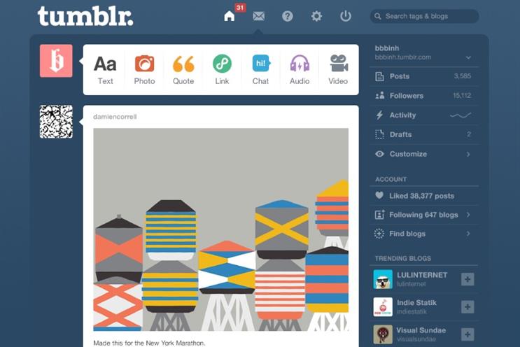 Tumblr: enabling brands to scan the visual web