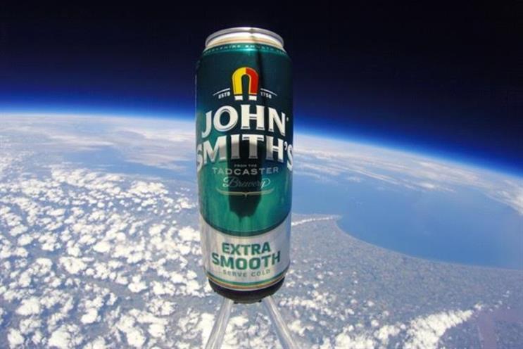 John Smith's: Giving a way a batch of ale that has travelled to space