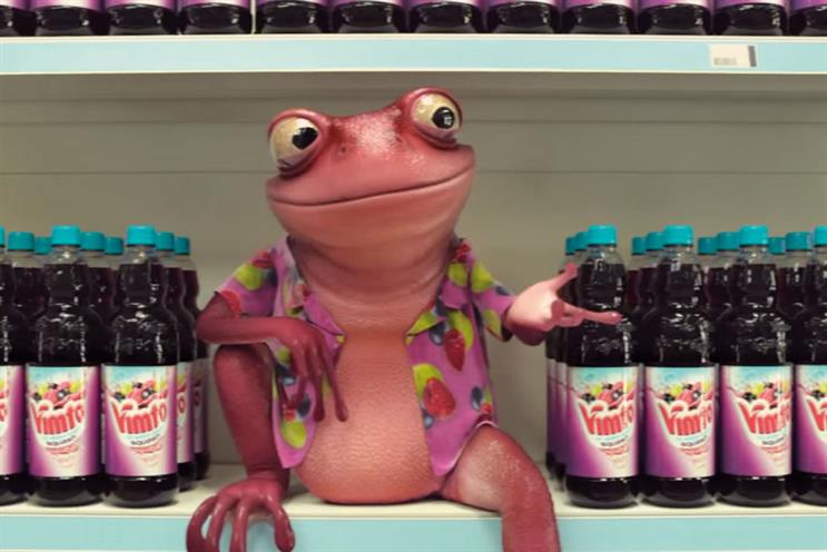 Vimtoad: fronted Vimto's 2014 brand campaign