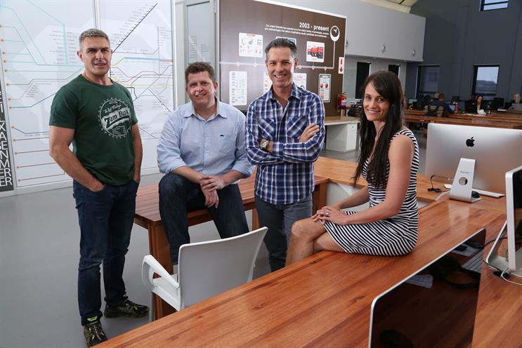 Yonder's management team: Thys Potgieter, Johan van de Walt, Rick Joubert and Fiona Potgieter