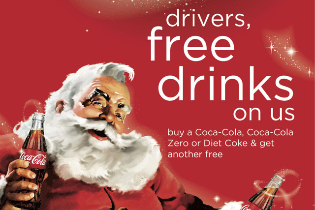 Coca-Cola: festive campaign promotes free soft drinks offer to designated drivers