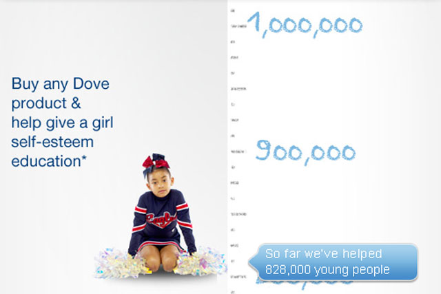 Dove: launches self-esteem activity on Facebook