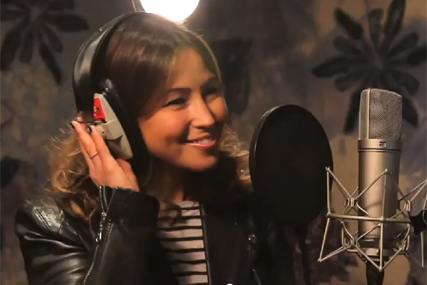 Ella's Kitchen: Rachel Stevens records songs for a children's album for the brand