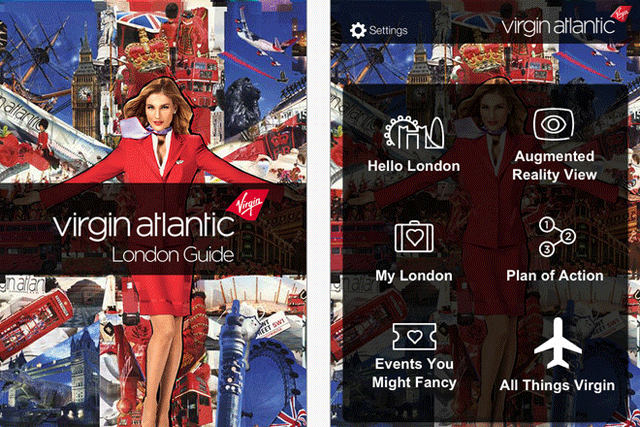 Virgin Atlantic: launches free guide to London app