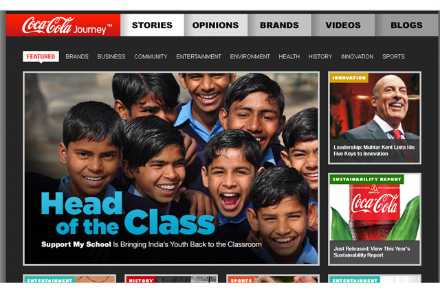 Coke promotes social causes and story-telling with Coca-Cola Journey 'magazine'