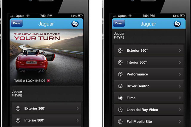 Shazam: Jaguar activity
