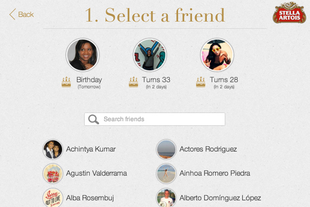 Stella Artois: launches gifting app