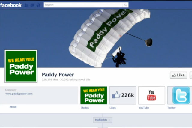 Paddy Power: launches Faecbook betting app