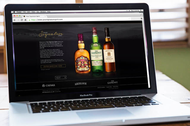 Pernod Ricard: launches microsite to enable consumers to personalise whisky bottle