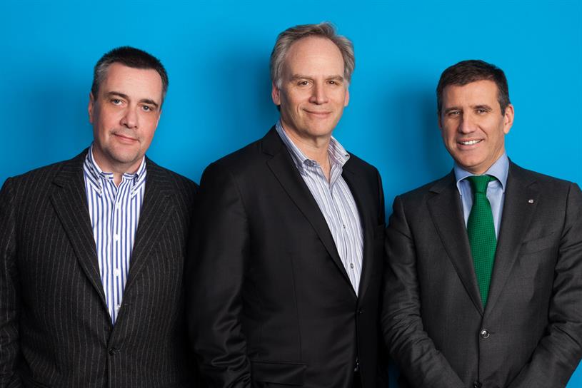 Lindner, Diamond and Martinez (l-r)…the trio will take charge of McCann Worldgroup following Brien’s dismissal. Credit: Robert Wright
