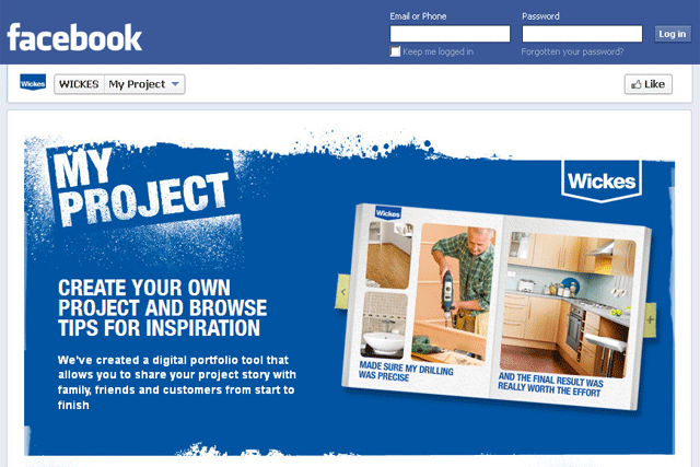Wickes: launches My Project app on Facebook