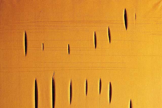 Lucio Fontana's paintings