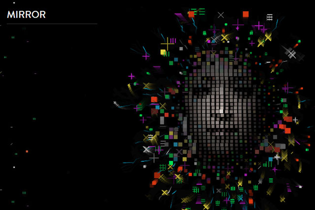 Mirror portal: offers a reflection of an individual's online social activity