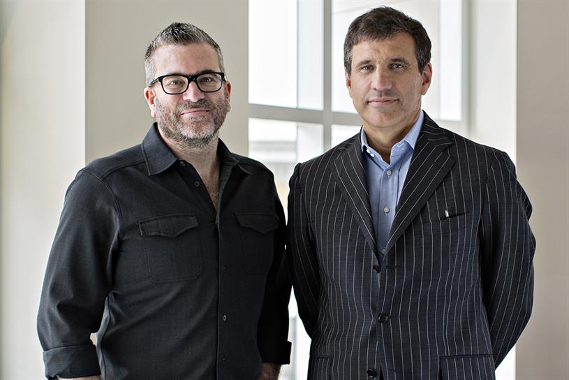 JWT: Matt Eastwood, left, with the agency's global president Gustavo Martinez