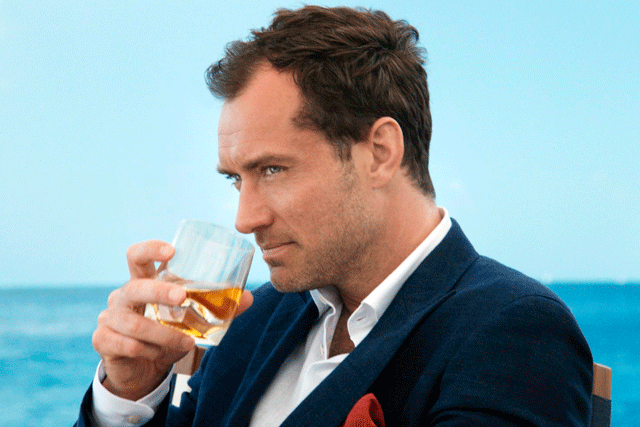 Jude Law: stars in The Gentleman’s Wager for Johnnie Walker Blue Label