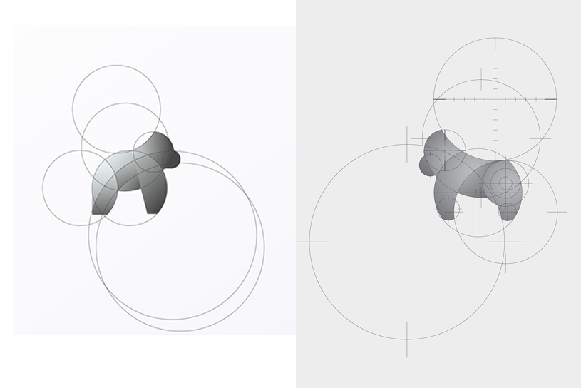 Left: Work by Tom Anders Watkins; Right: Dentsu Utama's 'Cross River Gorilla'