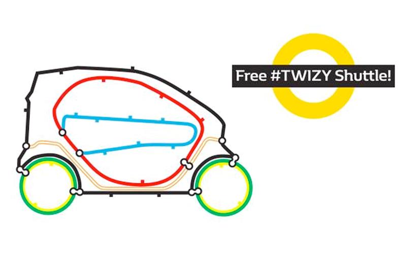 Renault: runs free #Twizy shuttle scheme during Tube strike