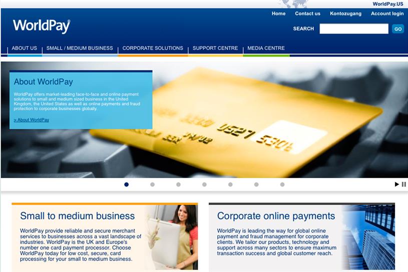 WorldPay: names DigitasLBi as lead global digital agency