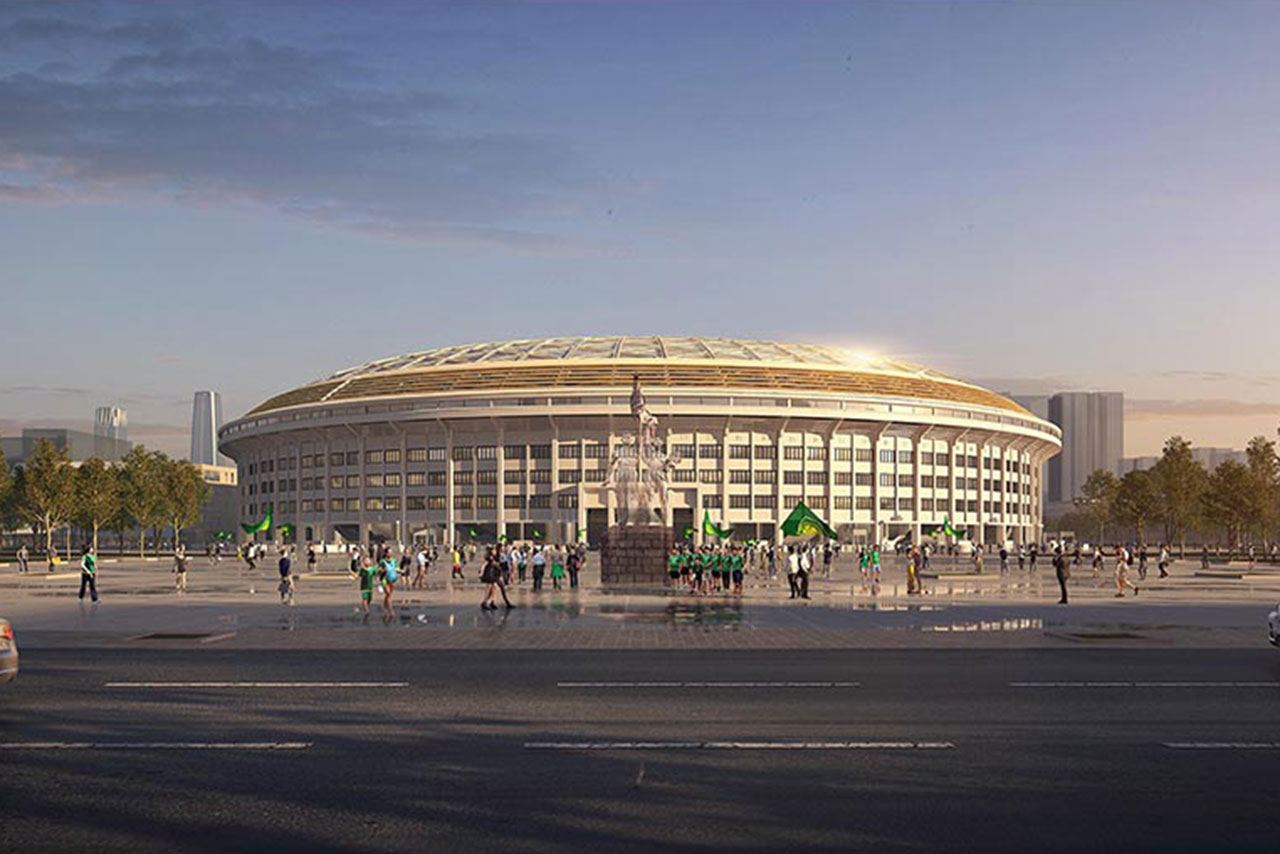 View of Reconstruction of Beijing Workers' Stadium