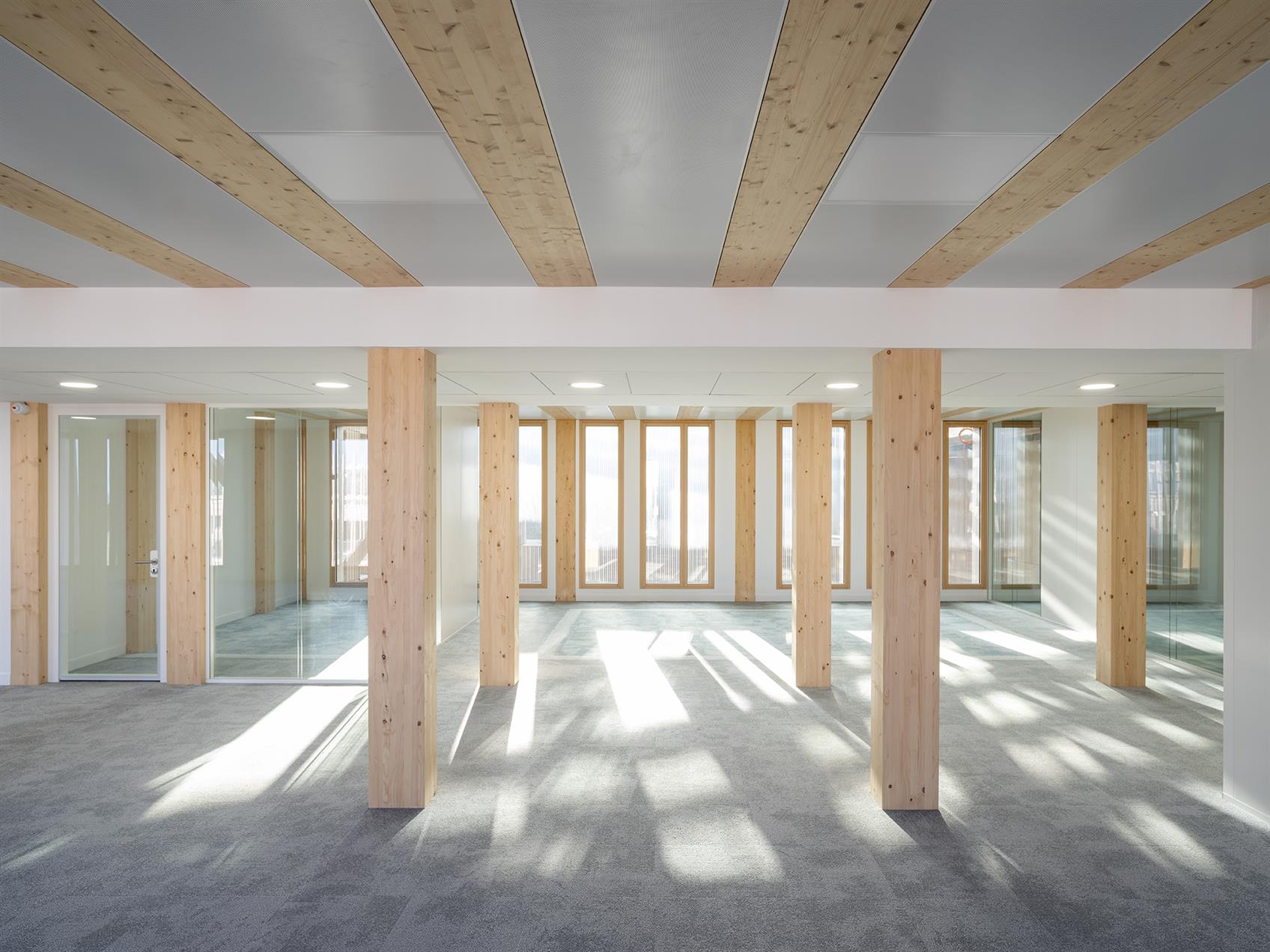 Timber office building of bank CEBFC