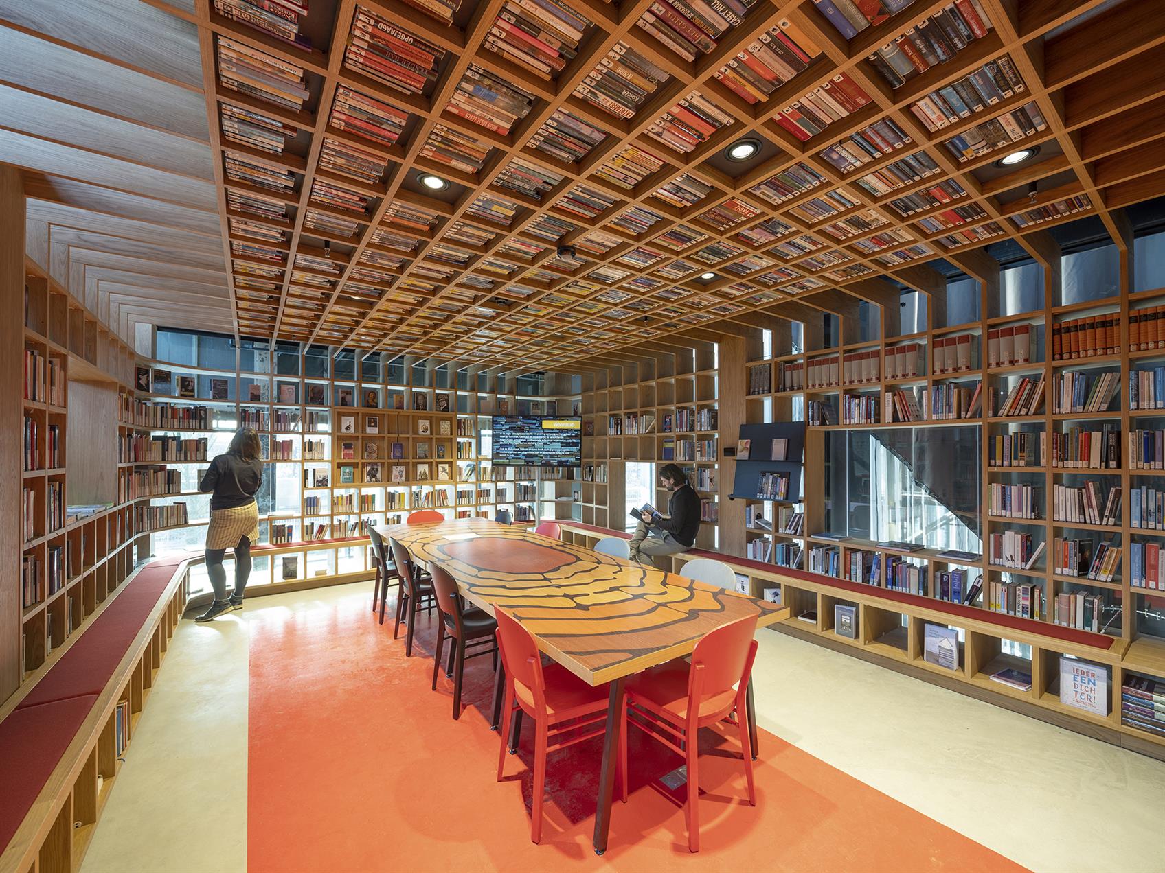 LocHal Library	by Mecanoo Architecten (Photos by Ossip Architectuurfotografie)