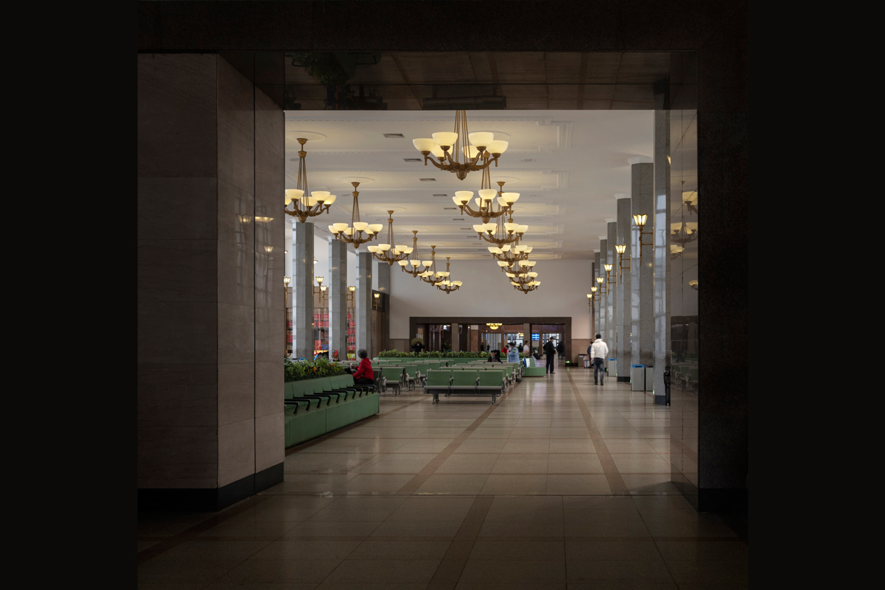 Interior view of Beijing Railway Station