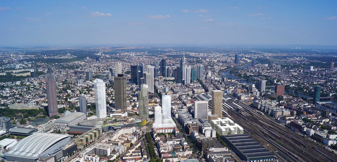 Mecanoo designed a 140m tower at Frankfurt Grand Central. Picture: Mecanoo